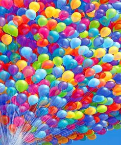 Cute Colorful Balloons Paint by numbers