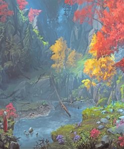 Colorful Forest Paint by numbers