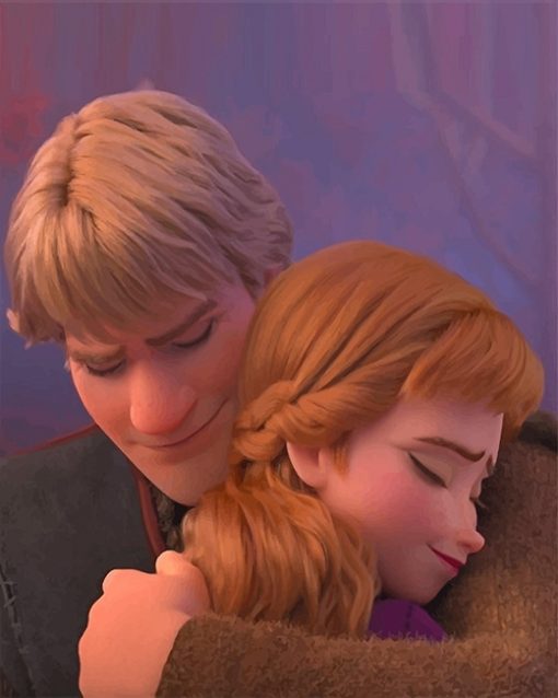 Kristoff And Anna Frozen Paint by numbers