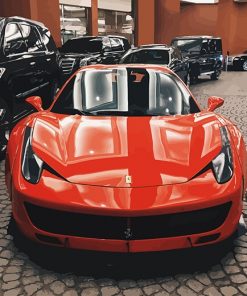 Ferrari 458 Spider Red Adult Paint By Number