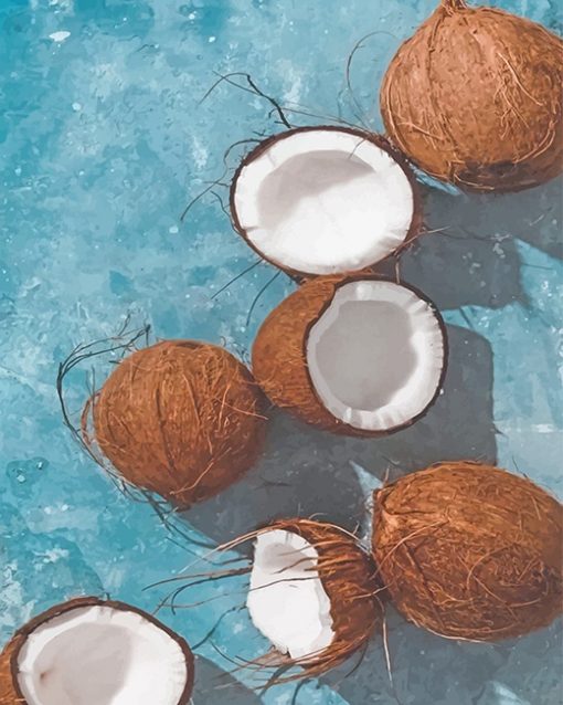 Fresh Coconut - Fuits Paint By Number - Num Paint Kit