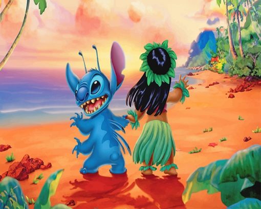 Lilo And Stitch - Animations Paint By Numbers - Num Paint Kit