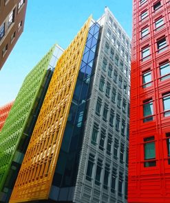 London Colorful Building paint by number NEW