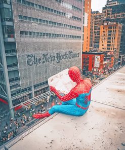 Spiderman New York Time adult paint by number