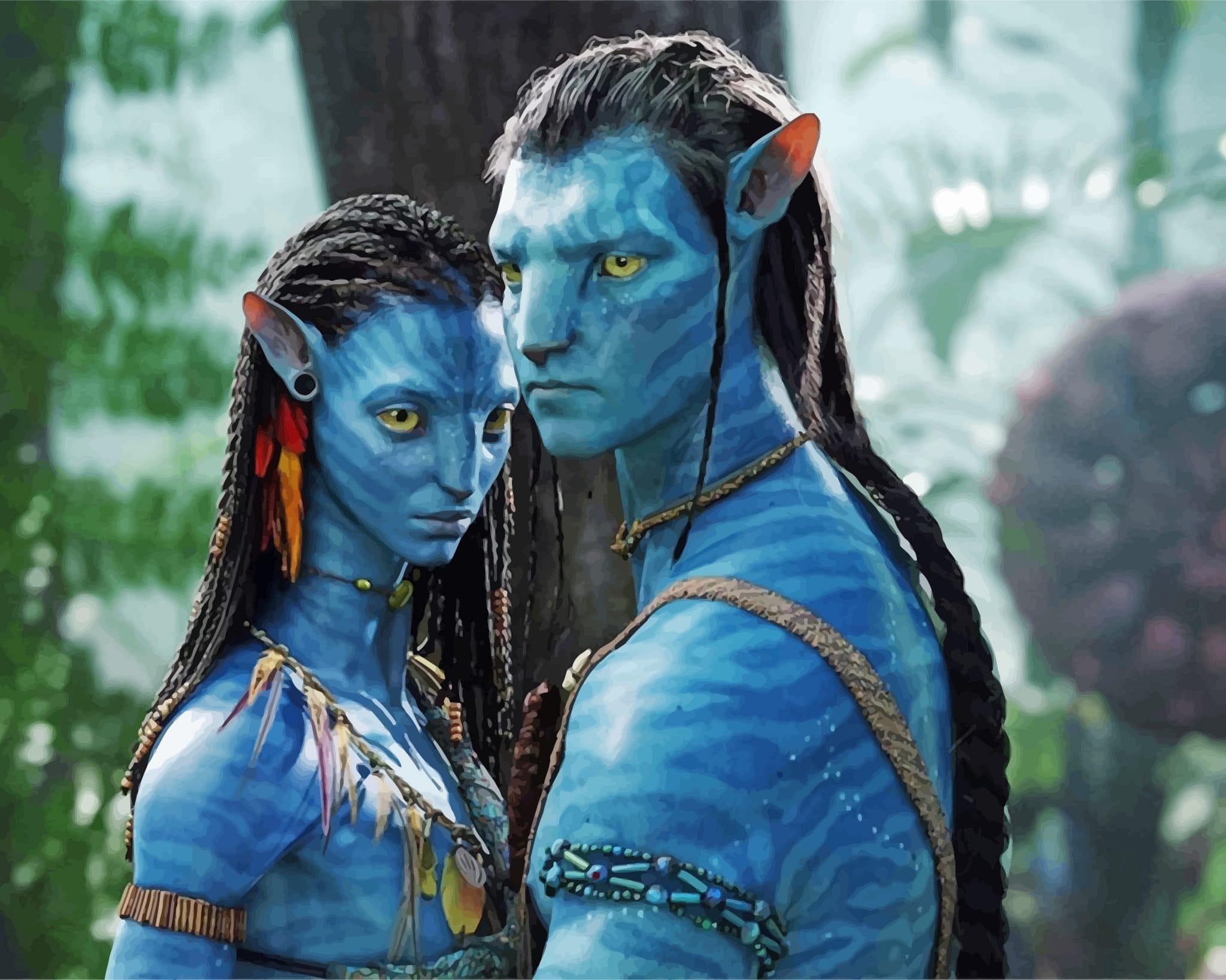 Jake Sully And Neytiri Avatar Movies Paint By Numbers Num Paint Kit