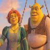 Shrek and Fiona paint by numbers