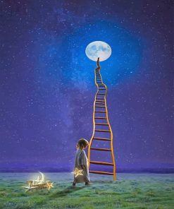 Stairway To Moon paint by number