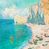 Claude Monet The Beach and the Falaise paint by number