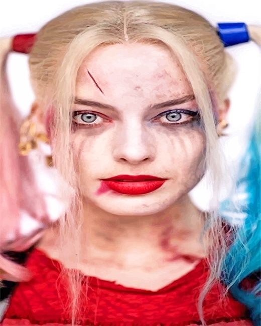Margot Robbie Harley Quinn - Suicide Squad Paint By Numbers - Num Paint Kit