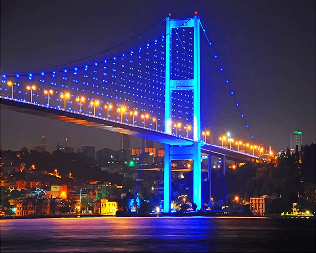 Bosphorus Bridge Turkey Paint By Numbers