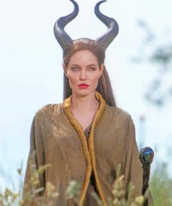 Angelina Jolie Maleficent Horns adult paint by numbers