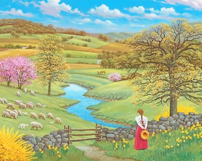 Beautiful Landscape adult paint by numbers