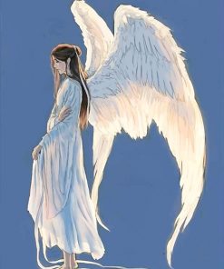 realistic angel wings painting