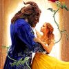 Beauty and the beast romance adult paint by numbers