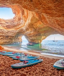 Benagil Cave Lagoa portugal adult paint by numbers