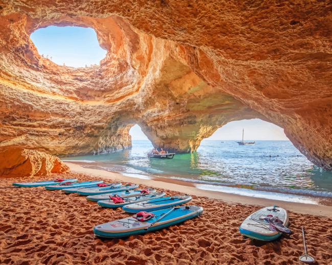 Benagil Cave Lagoa portugal adult paint by numbers