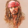 Captain Jack Sparrow paint by number