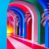 Colorful arches adult paint by numbers