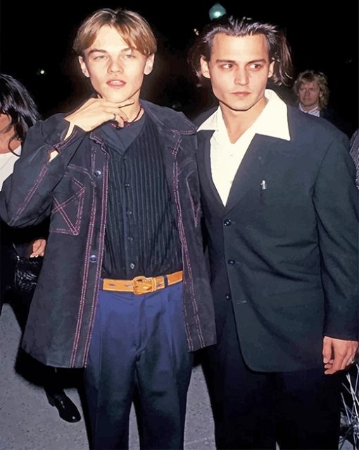 Johnny Depp Leonardo DiCaprio - Actors Paint By Number - NumPaint ...