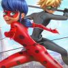 Ladybug And Cat Noir paint by number