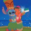 Lilo And Stitch Taking A Selfie Paint By Numbers