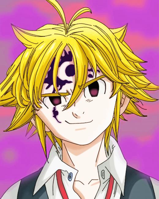 Meliodas Seven Deadly Sins adult paint by numbers