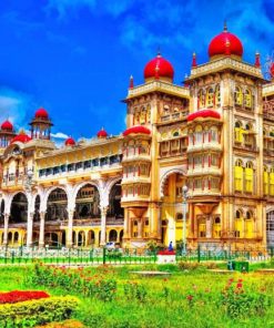 Mysore Palace India paint by number