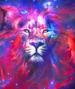 Nebula Lion adult paint by numbers