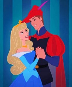 Princess aurora and her prince adult paint by numbers