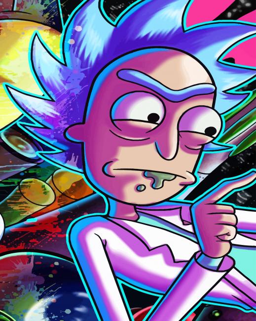 Rick Sanchez - Animations Paint By Number - Paint by numbers