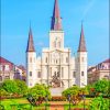 Saint Louis Cathedral New Orleans paint by number