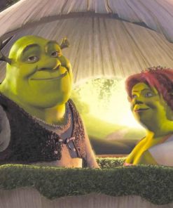 Shrek And His Wife Fiona adult paint by numbers