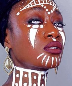 Traditional Tribal African adult paint by numbers