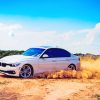 White Bmw sand adult paint by numbers