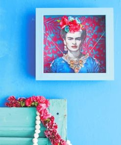 Aesthetic Frida Kahlo Portrait paint By Numbers
