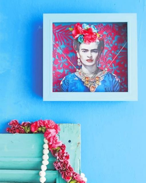 Aesthetic Frida Kahlo Portrait paint By Numbers