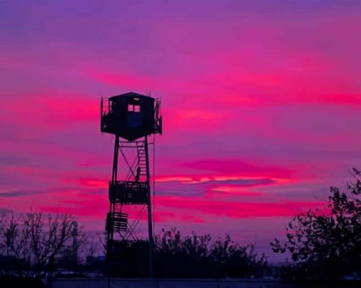 Aesthetic Pink Sky paint by number