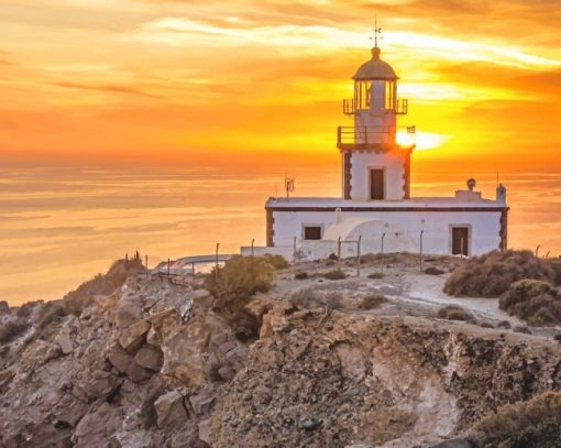 Akrotiri Lighthouse Paint By Numbers