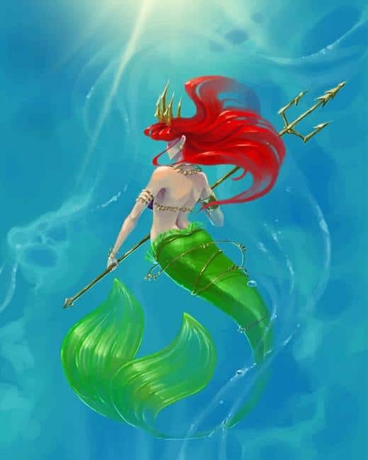 Ariel Mermaid paint By numbers