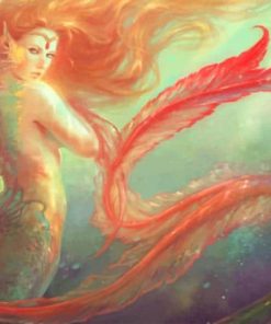 Beautiful Mermaid paint by number