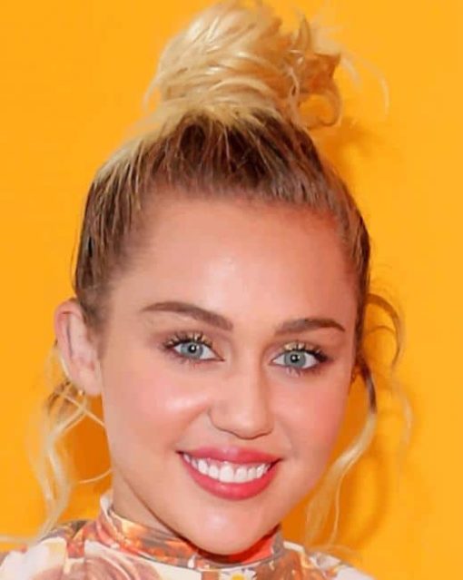 Beautiful Miley Cyrus paint by numbers