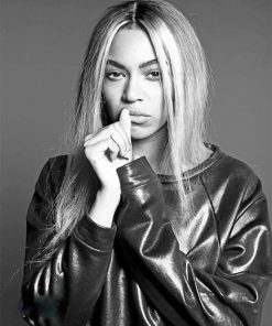 Beyonce Black And White paint by number