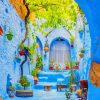 Blue City Chefchaouen paint by numbers