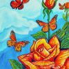 Butterflies And Roses Bob Crawford paint by number