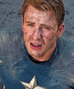 Chris Evans Captain America Paint By Numbers