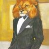 Classy Lion paint by number