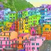 Cinque Terre National Park Italy paint by number