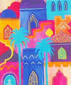 Colorful Morocco paint By Numbers