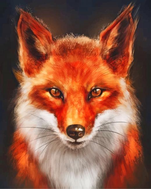 Fox Art - Animals Paint By Numbers - Paint by numbers