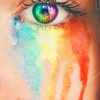 Crying Rainbow paint By numbers
